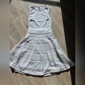 M Missoni White Knit Fit & Flare Dress Size 40